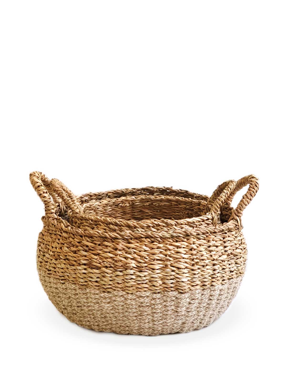 Paniers de Rangement en Jute & Seagrass