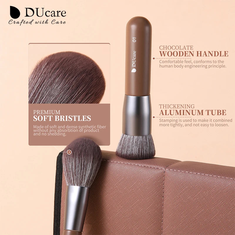 DUcare Coffret Élégant - Set de 22 Pinceaux Professionnels