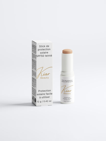 KIAR Beauty - Stick Solaire Minéral Teinté SPF 50